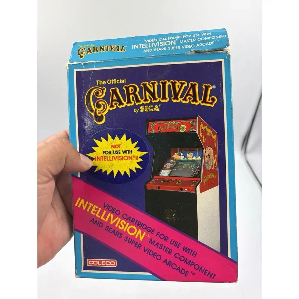 Carnival (Intellivision, 1982) With Manual and Box - FAST Shipping